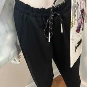 Pants, black, comfort fit.